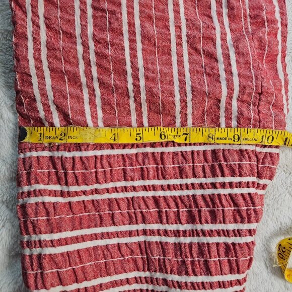 Anthropologie Ett:wa Red White Stripe Wide Leg Sleeveless Tied Jumper Women L - Picture 5 of 10